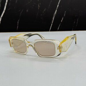 NEW SPR 17W 19X30N PRADA PR17WS 19X30N YELLOW PR 17WS 19X30N WOMEN SUNGLASSES
